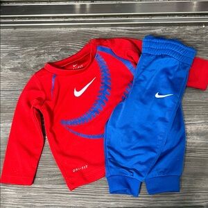 Nike Red and Blue Infant Set
